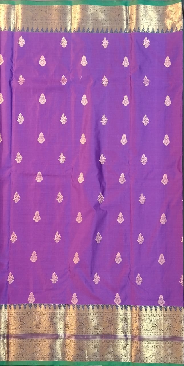 Purple Kupdam Pattu Silk Saree