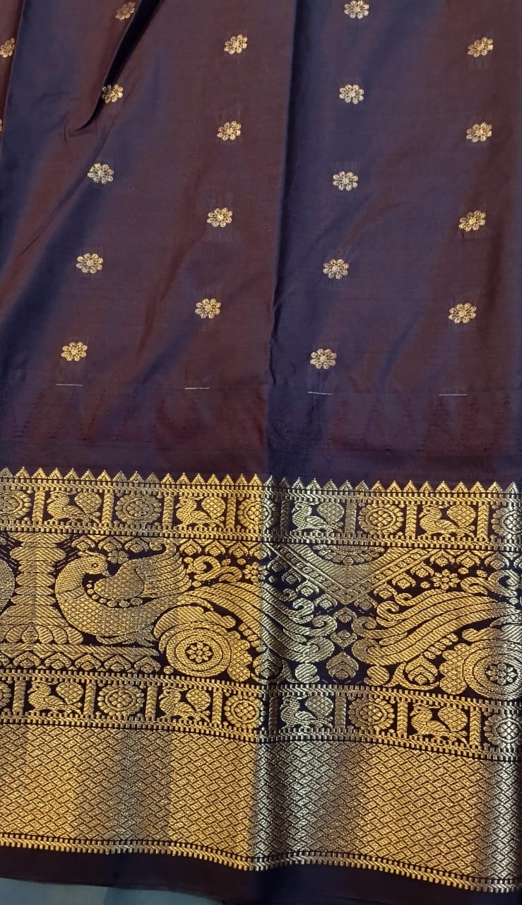 Light Green Kupdam Pattu Silk Saree