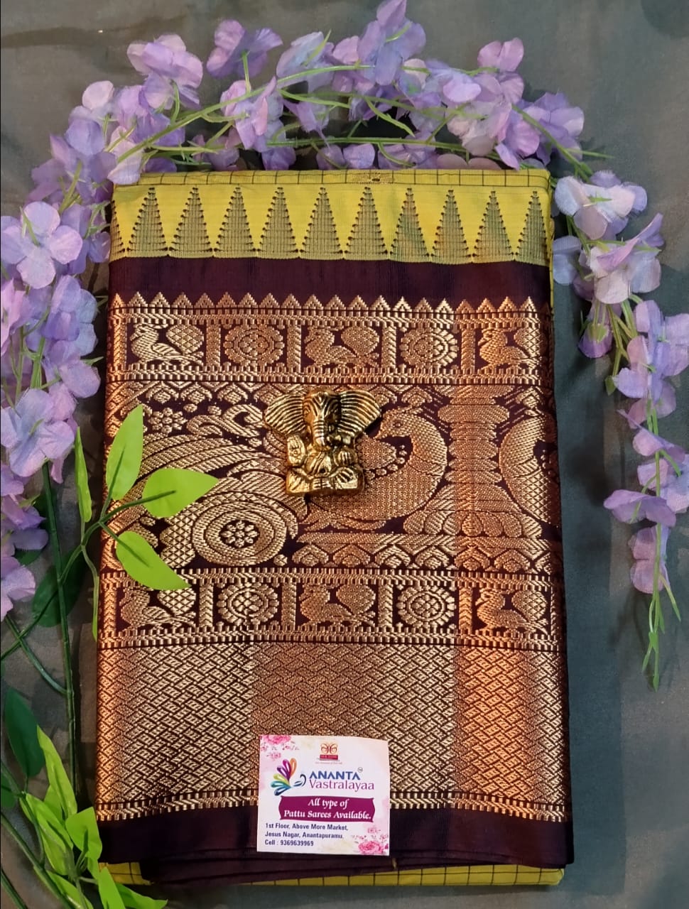 Light Green Kupdam Pattu Silk Saree