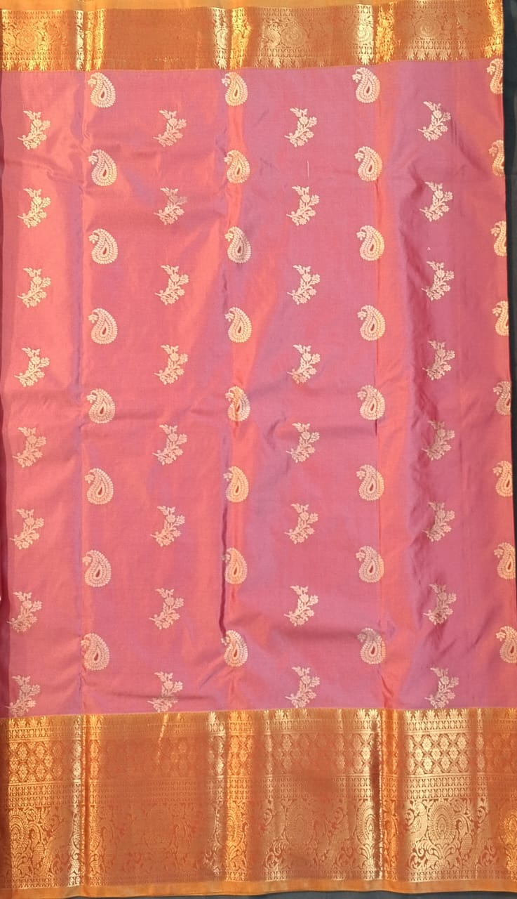 Light Pink Kupdam Pattu Silk Saree