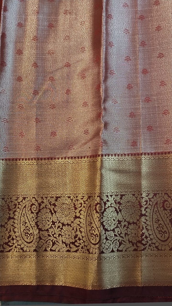 Light Brown DMM Pattu Silk Saree