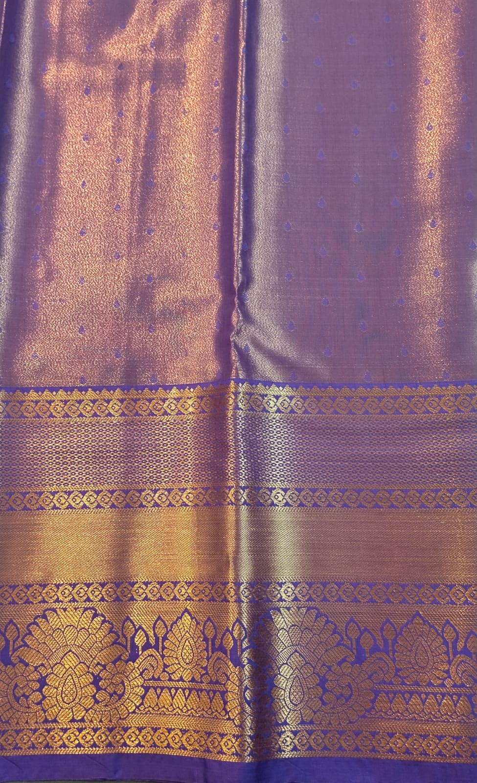 Orange DMM Pattu Silk Saree