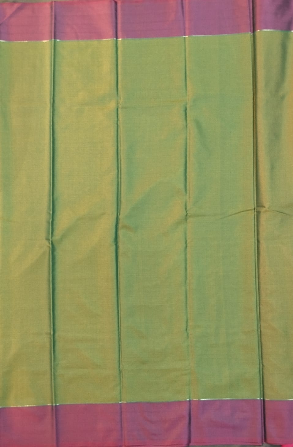 Green Fancy Pattu Saree with Contrast Pallu